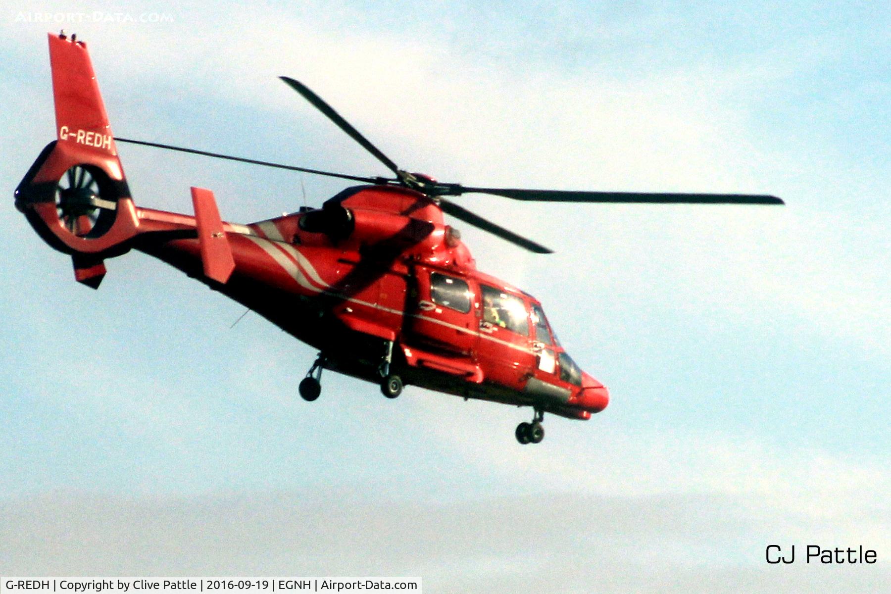 G-REDH, 2010 Eurocopter AS-365N-3 Dauphin 2 C/N 6911, In action at Blackpool EGNH