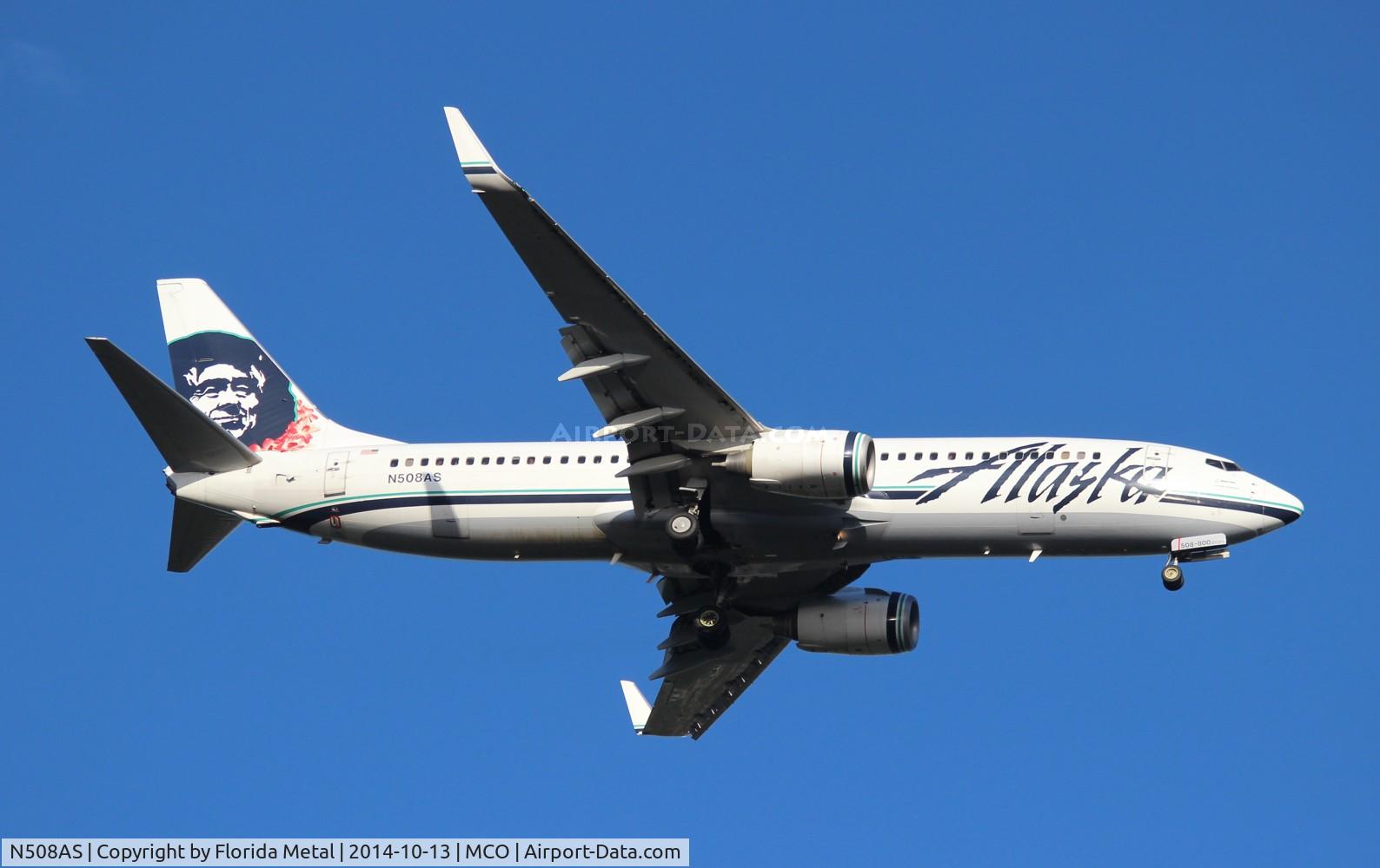 N508AS, 2008 Boeing 737-890 C/N 35691, Alaska