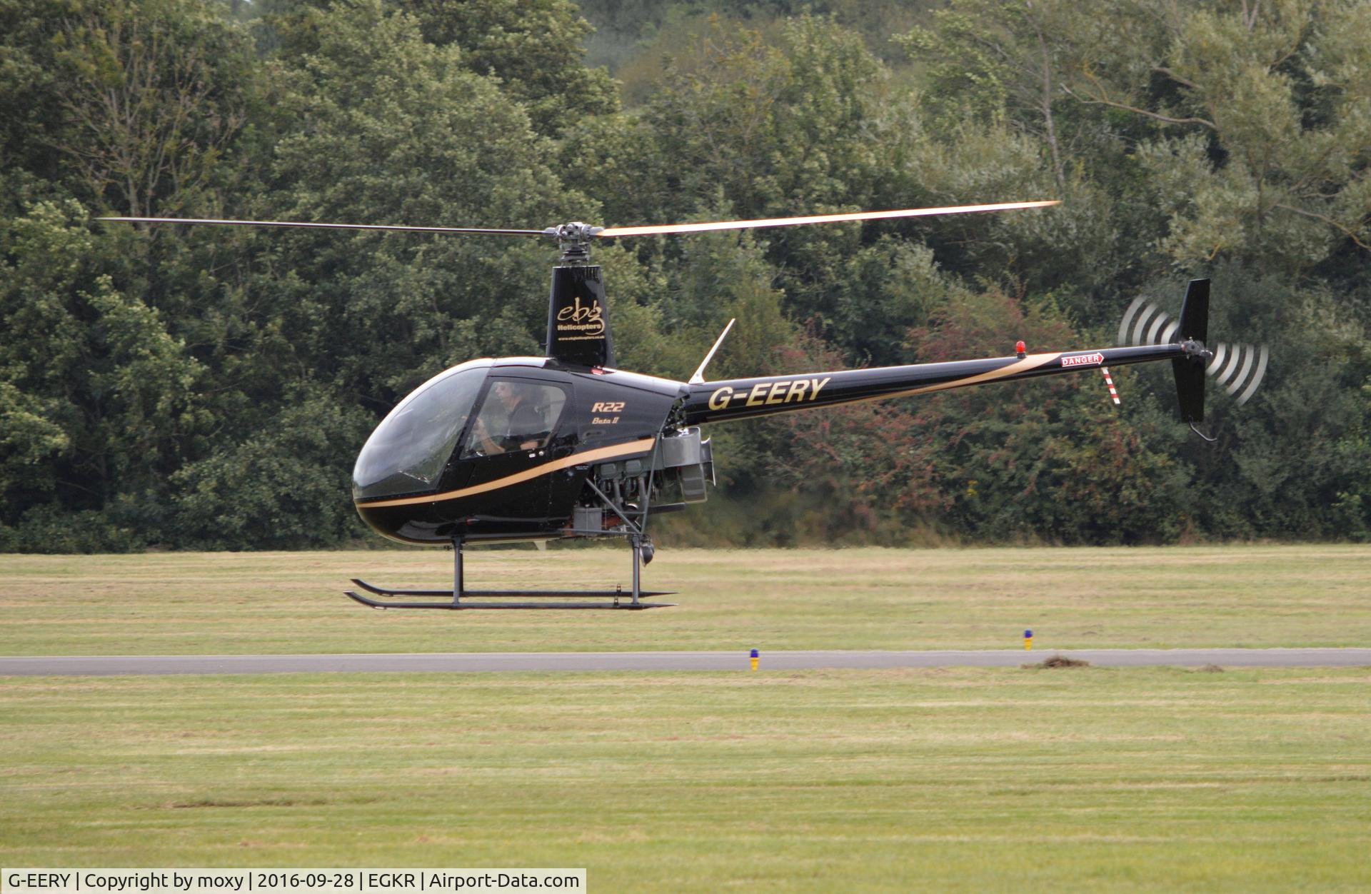 G-EERY, 2007 Robinson R22 Beta C/N 4128, Robinson R22 Beta II at Redhill.