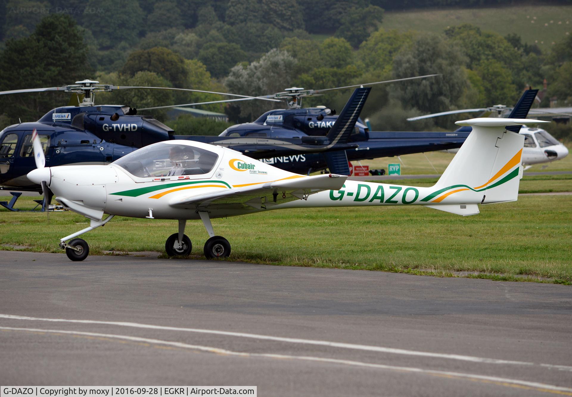 G-DAZO, 1995 Diamond DA-20A-1-100 Katana C/N 10027, Diamond DA-20A-1-100 Katana at Redhill. Ex F-GNJJ