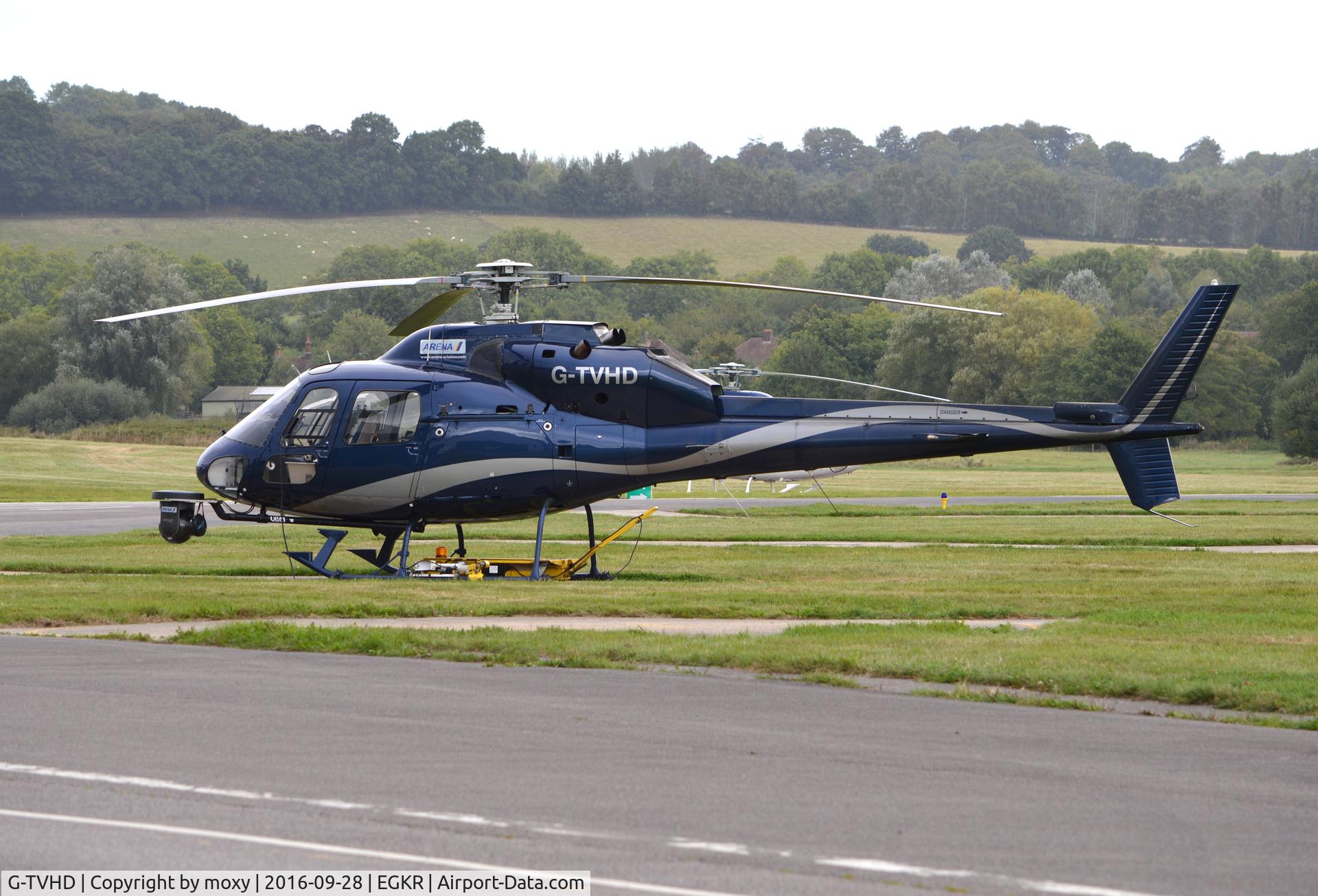 G-TVHD, 1990 Aerospatiale AS-355F-2 Ecureuil 2 C/N 5449, Aerospatiale AS-355F-2 Ecureuil 2 at Redhill. Ex ZK-ILN
