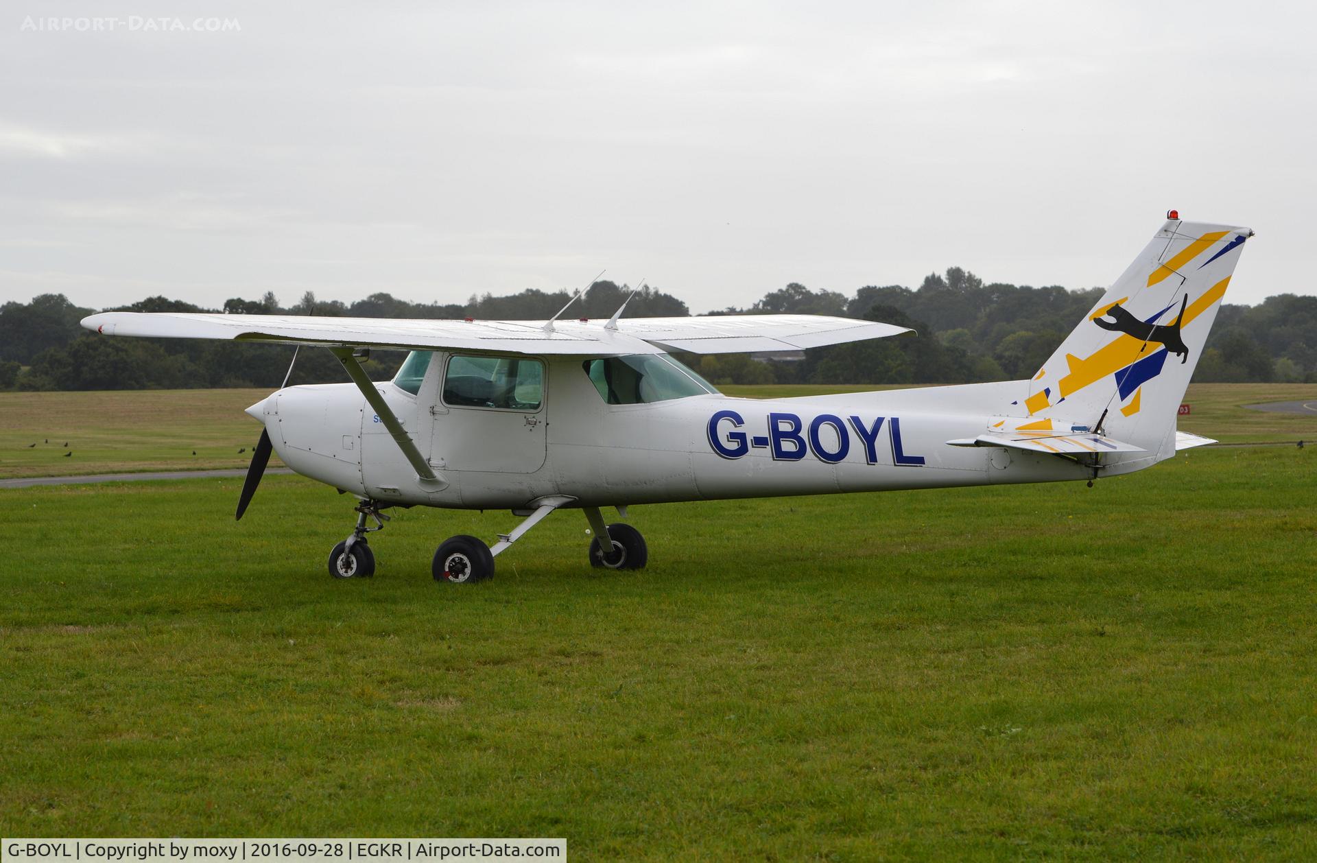 G-BOYL, 1980 Cessna 152 C/N 152-84379, Cessna 152 at Redhill. Ex N6232L