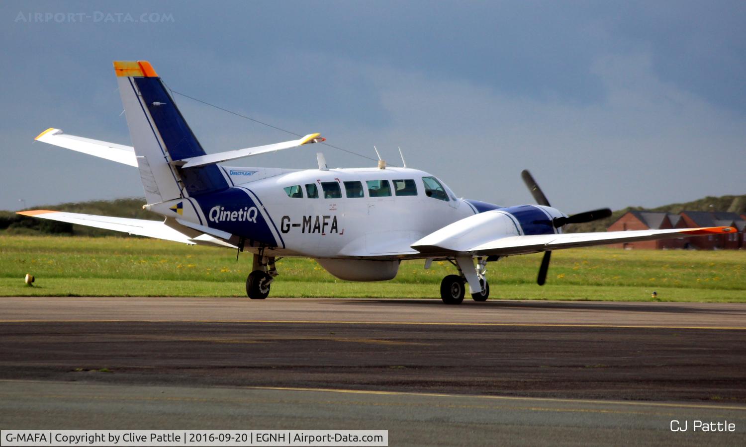 G-MAFA, 1989 Reims F406 Caravan II C/N F406-0036, at Blackpool EGNH