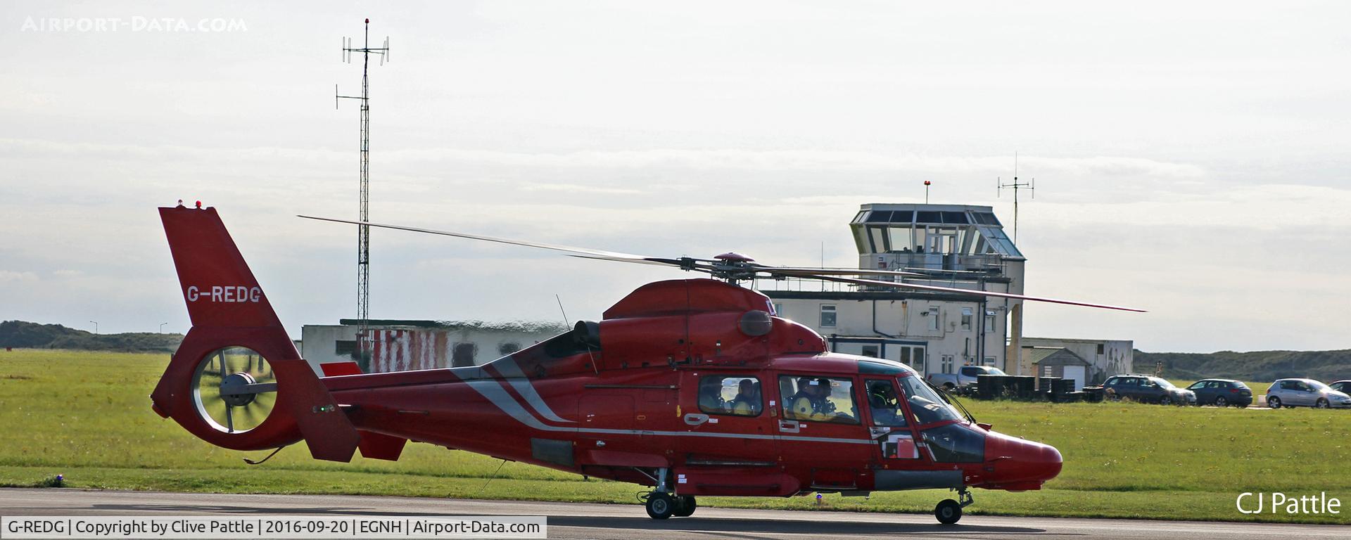 G-REDG, 2010 Eurocopter AS-365N-3 Dauphin 2 C/N 6907, In action at Blackpool EGNH