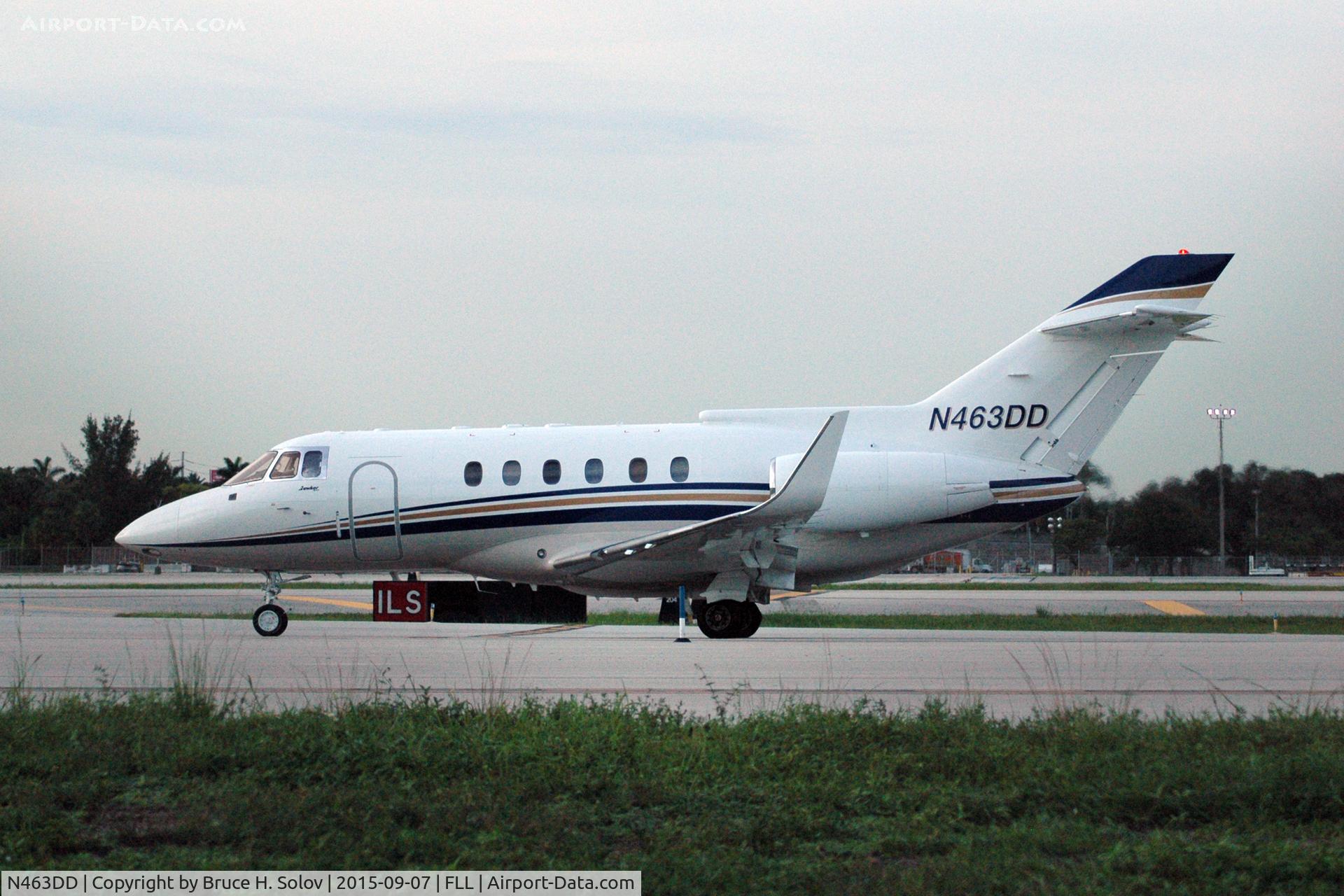 N463DD, 1989 British Aerospace BAe.125 Series 800A C/N 258178, taxiing
