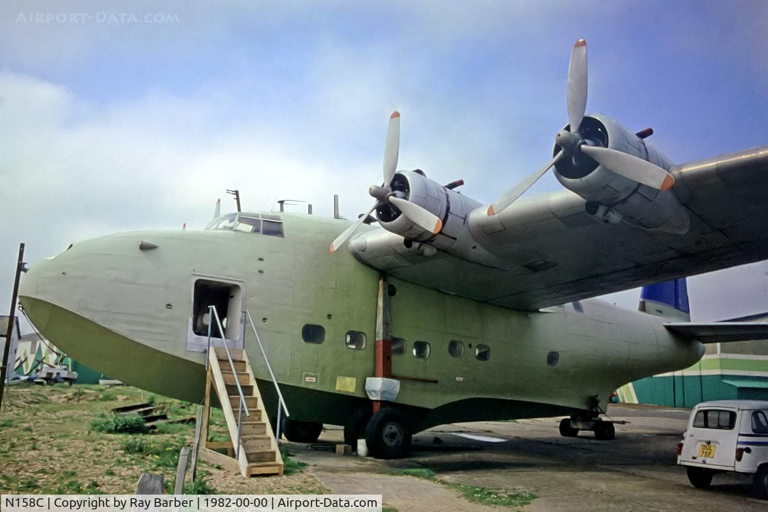 N158C, 1943 Short S-25 Sandringham 4 C/N JM-715, Short Sandringham 4 [SB.2018] Calshot~G @1982. From a slide.