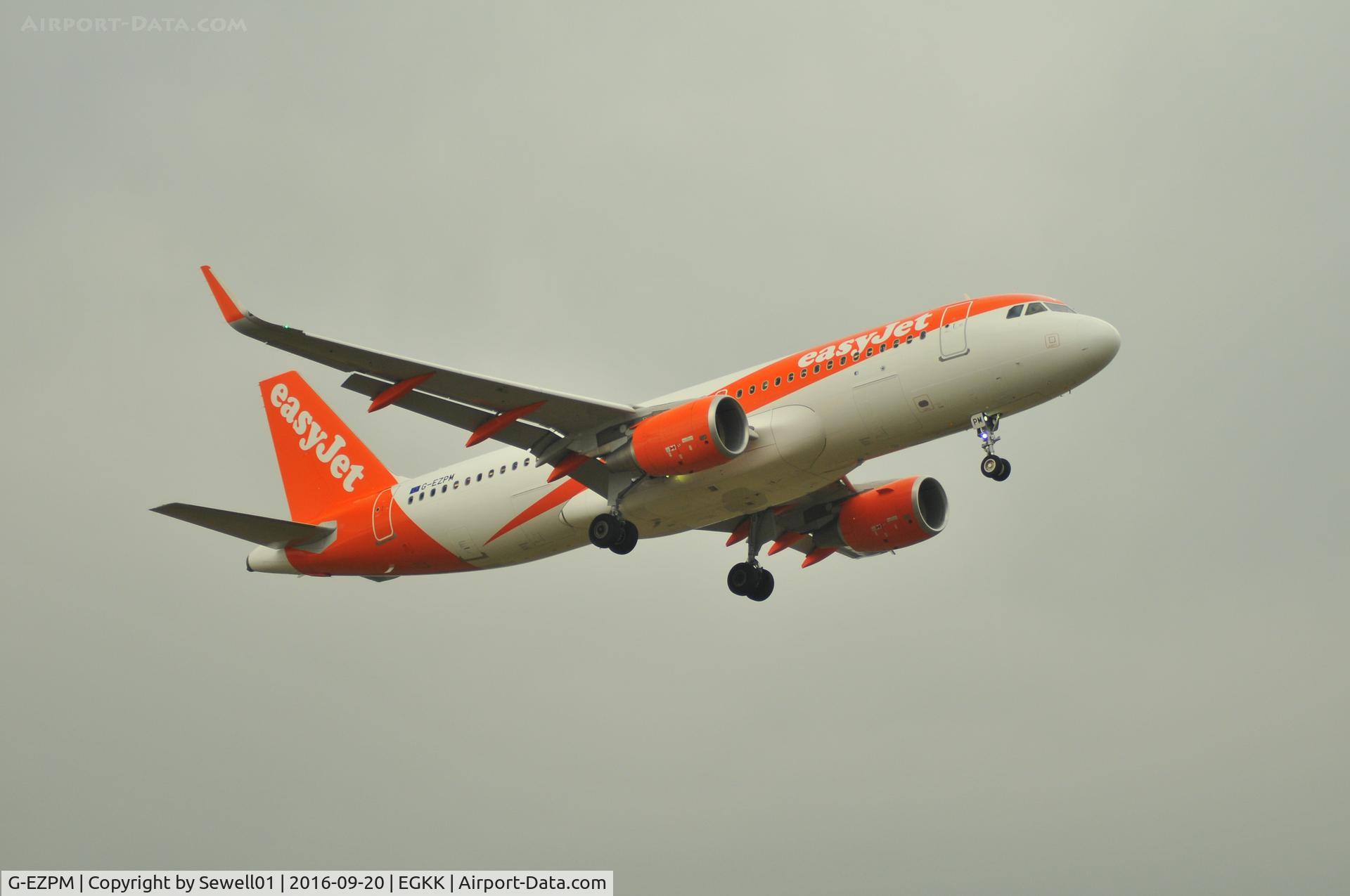 G-EZPM, 2016 Airbus A320-214 C/N 7228, At Gatwick