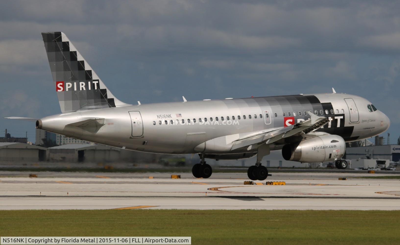 N516NK, 2006 Airbus A319-132 C/N 2704, Spirit