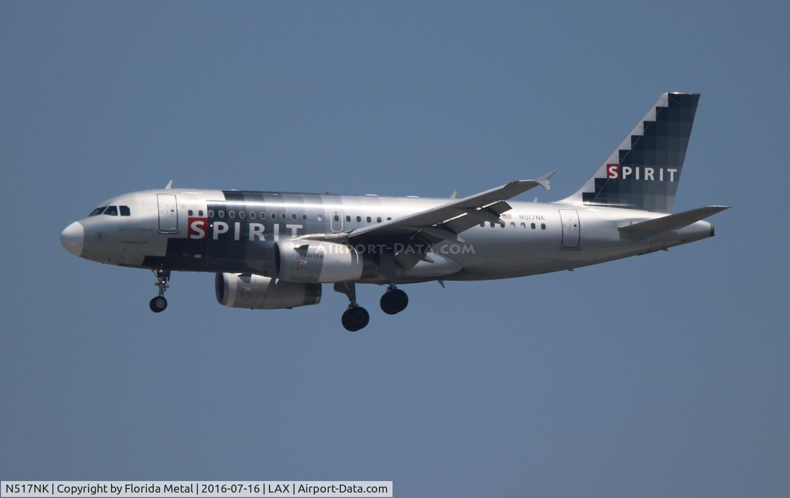 N517NK, 2006 Airbus A319-132 C/N 2711, Spirit