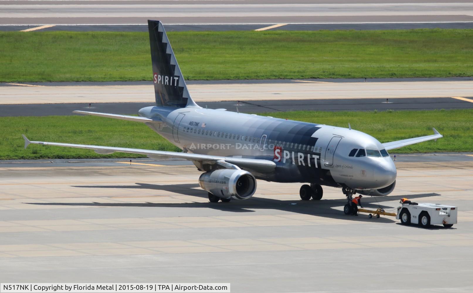 N517NK, 2006 Airbus A319-132 C/N 2711, Spirit