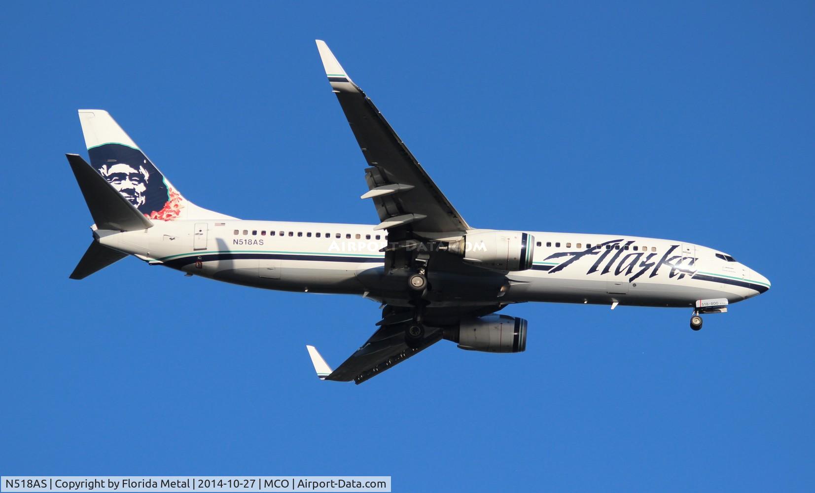 N518AS, 2008 Boeing 737-890 C/N 35693, Alaska