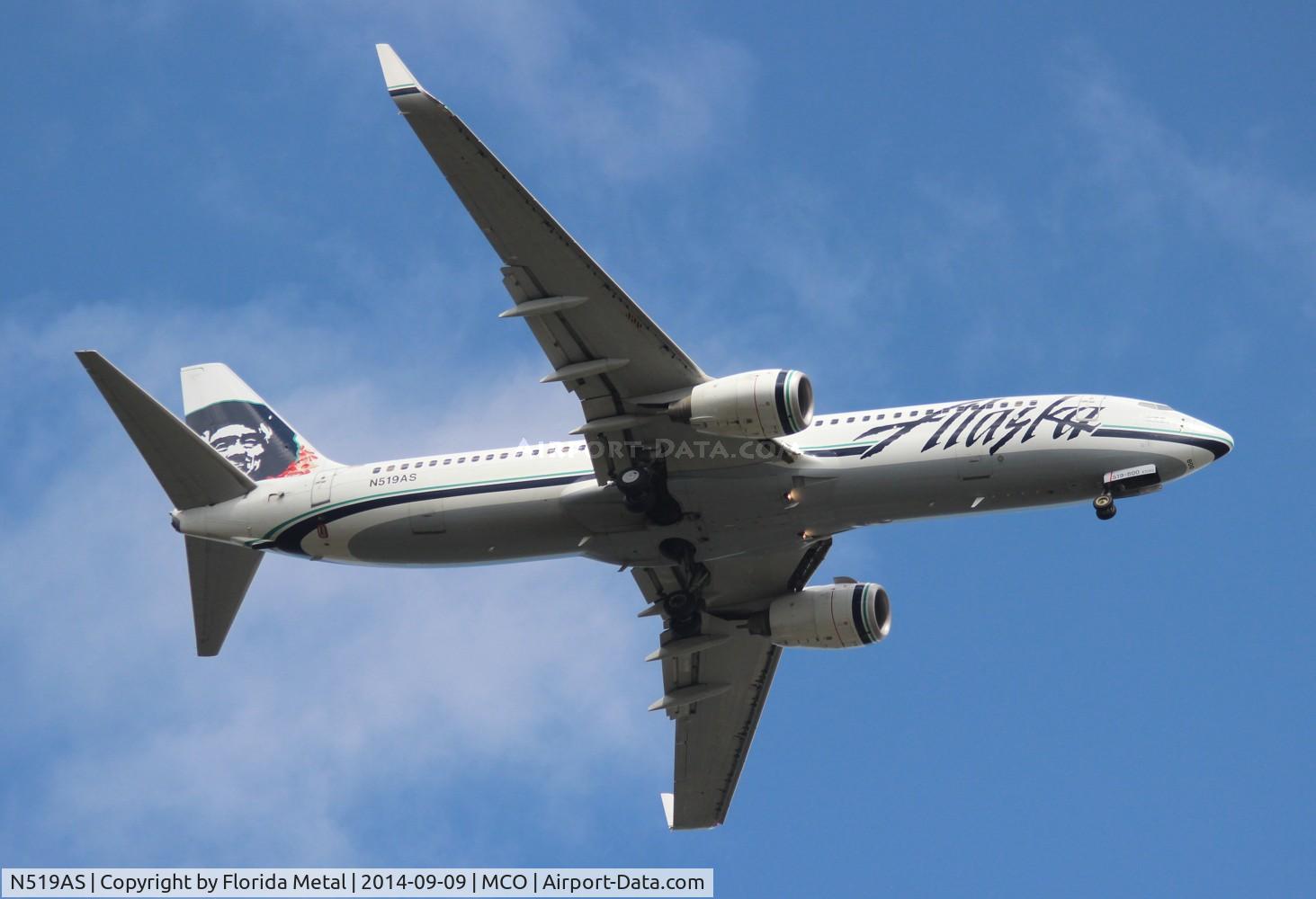 N519AS, 2009 Boeing 737-890 C/N 36482, Alaska