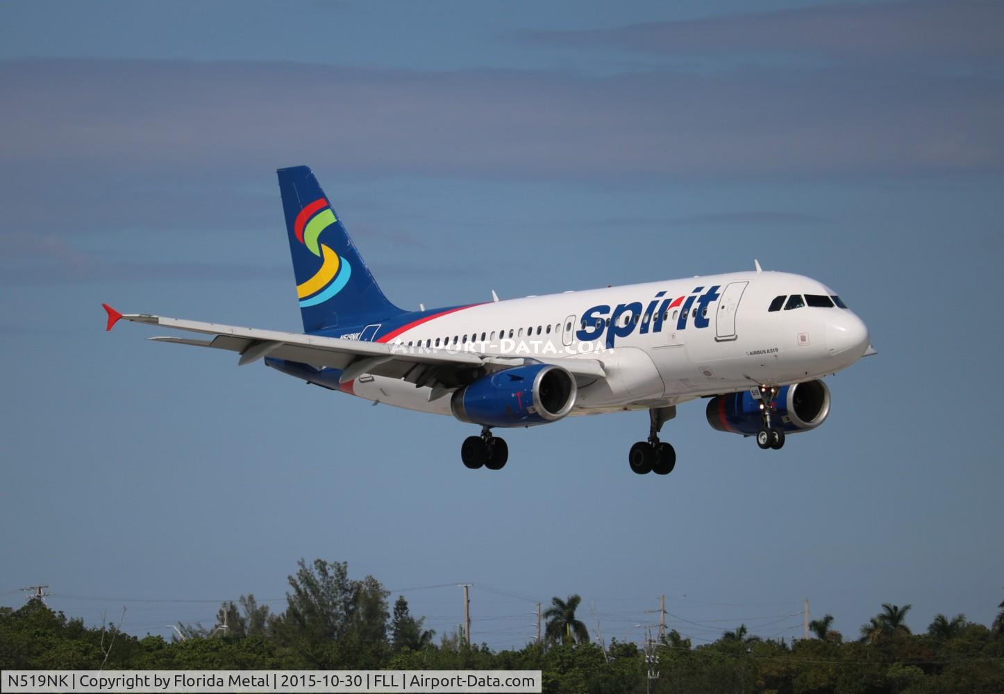 N519NK, 2006 Airbus A319-132 C/N 2723, Spirit
