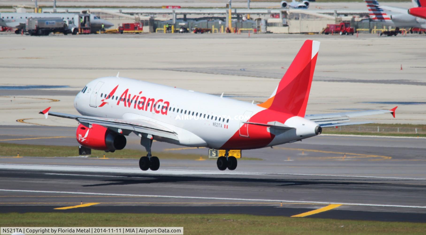 N521TA, 2007 Airbus A319-132 C/N 3276, Avianca