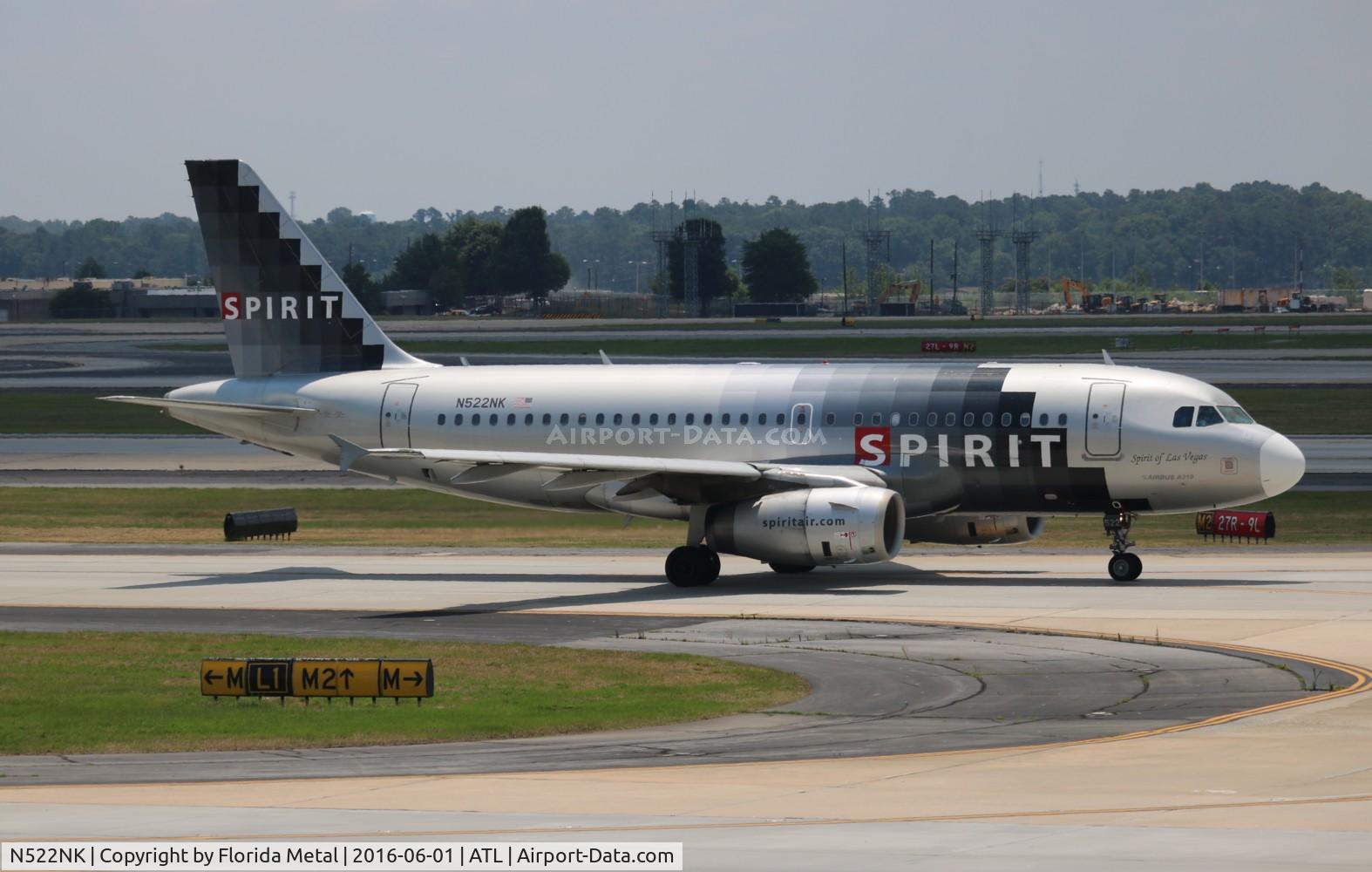 N522NK, 2006 Airbus A319-132 C/N 2893, Spirit