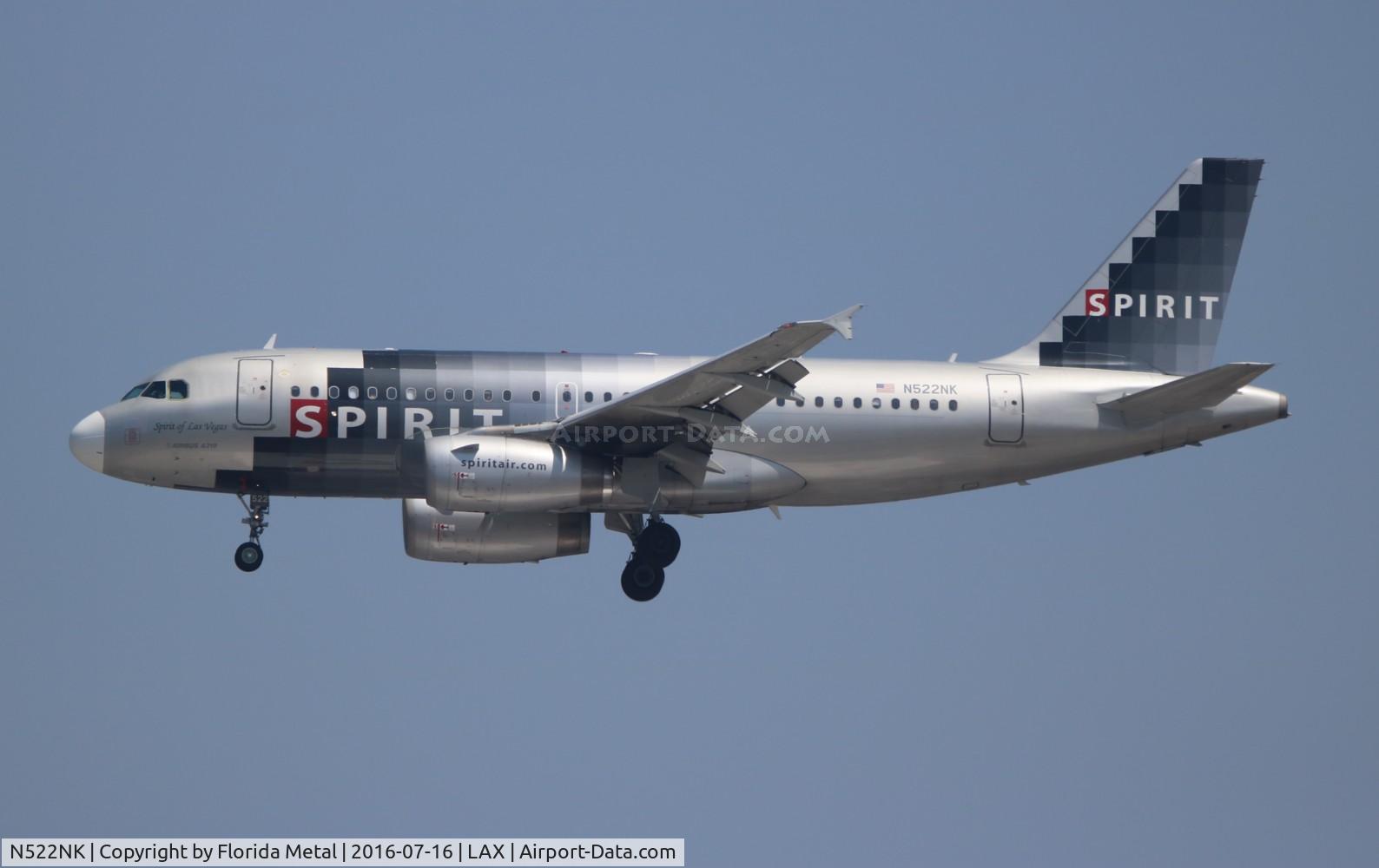N522NK, 2006 Airbus A319-132 C/N 2893, Spirit