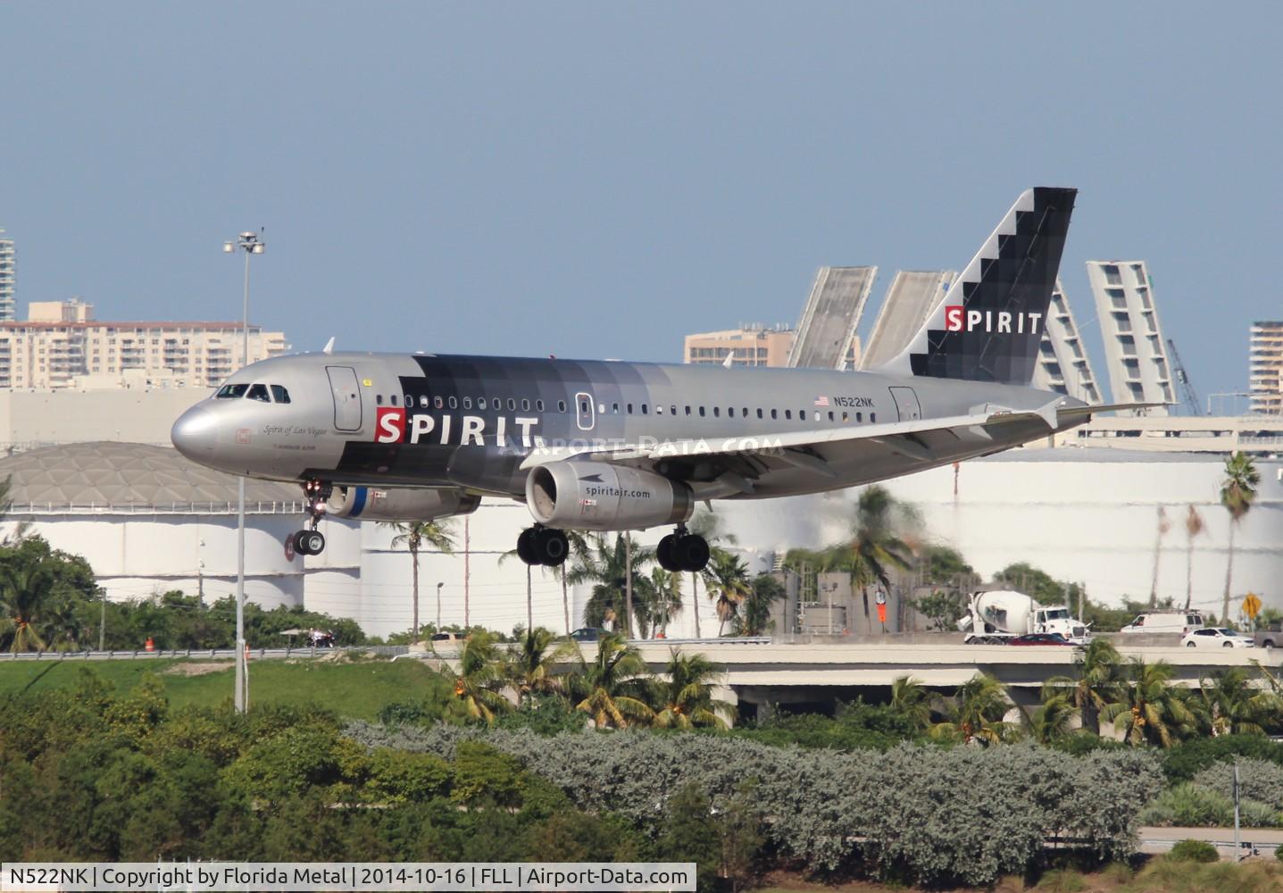 N522NK, 2006 Airbus A319-132 C/N 2893, Spirit