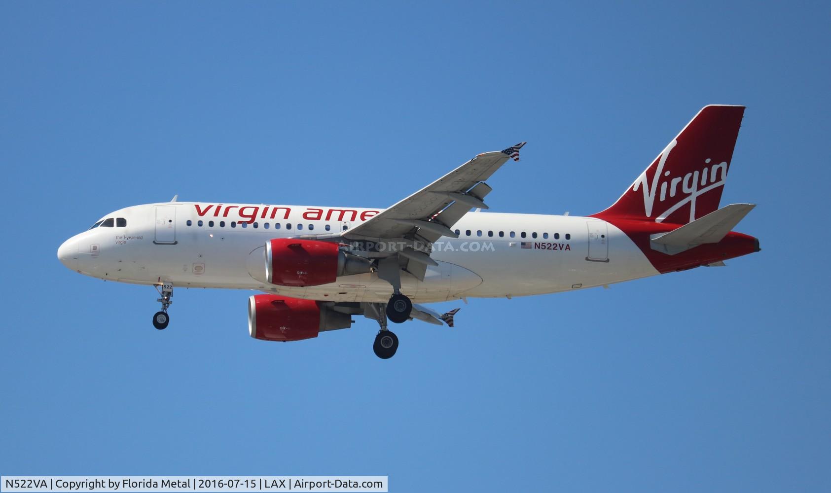 N522VA, 2006 Airbus A319-112 C/N 2811, Virgin America