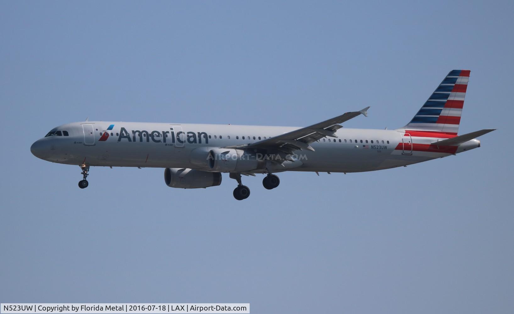 N523UW, 2009 Airbus A321-231 C/N 3960, American