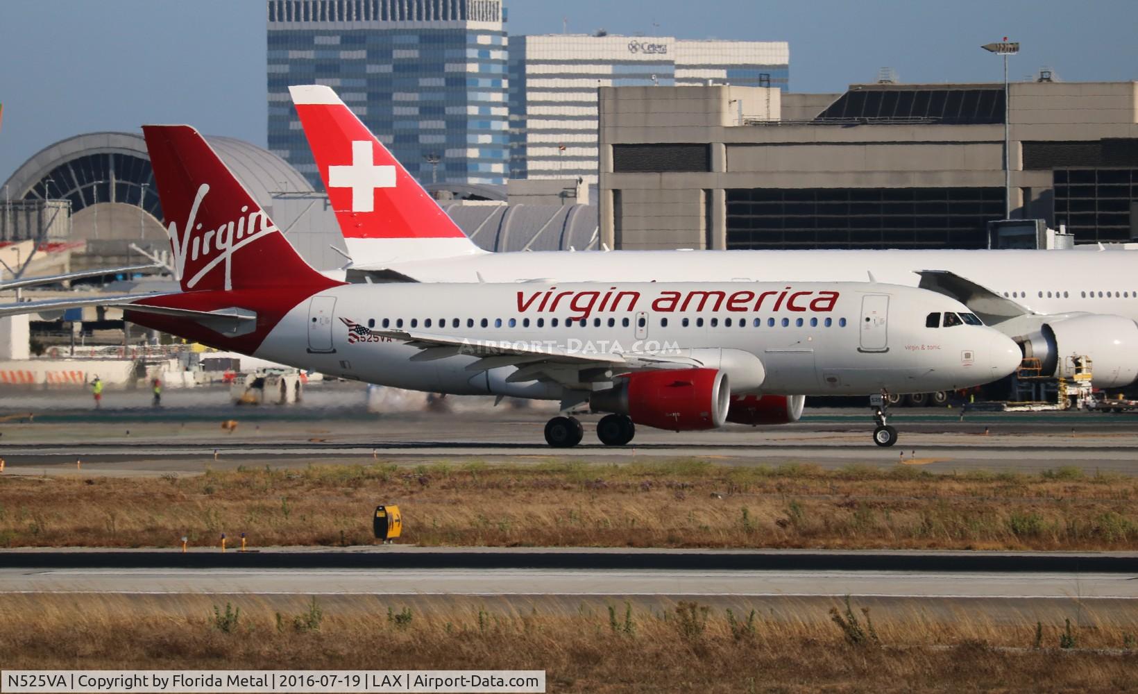 N525VA, 2007 Airbus A319-112 C/N 3324, Virgin America