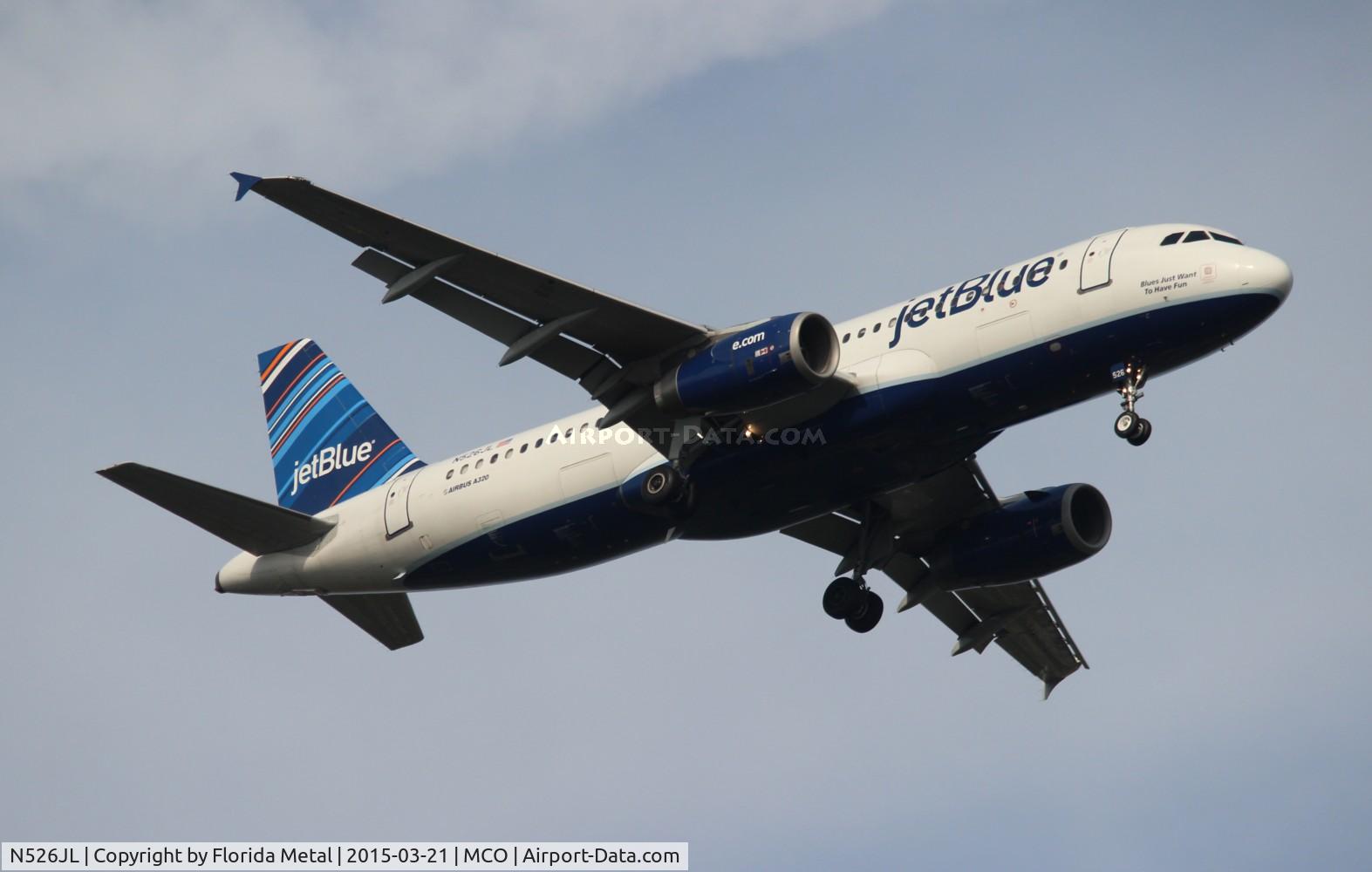 N526JL, 2001 Airbus A320-232 C/N 1546, Jet Blue