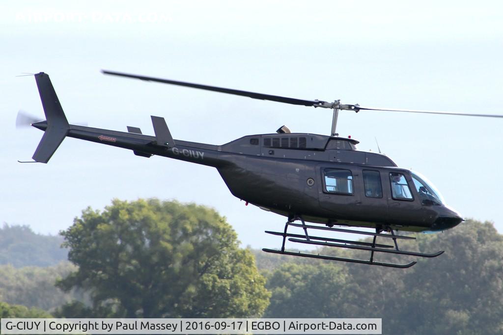 G-CIUY, 1992 Bell 206L-3 LongRanger III C/N 51578, Visitor to EGBO. ex:-D-HALT.
