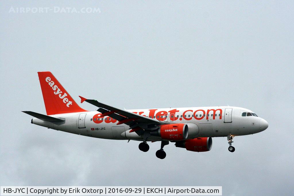HB-JYC, 2011 Airbus A319-111 C/N 4785, HB-JYC landing rw 22L