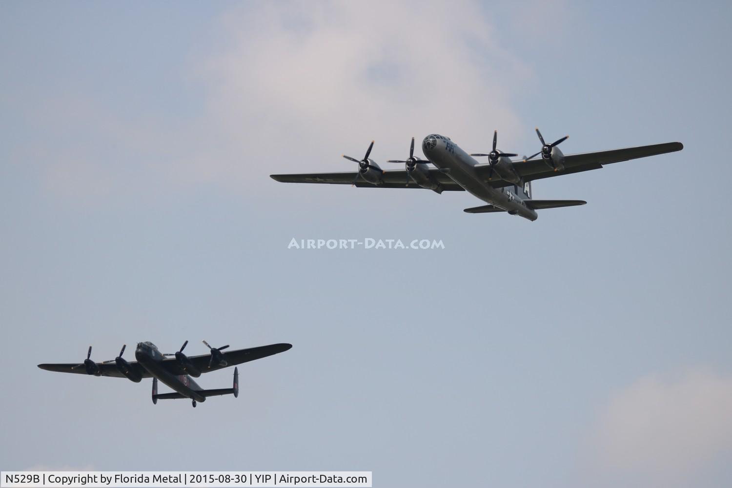 N529B, 1944 Boeing B-29A-60-BN Superfortress C/N 11547, B-29 Fifi flying with a Lancaster