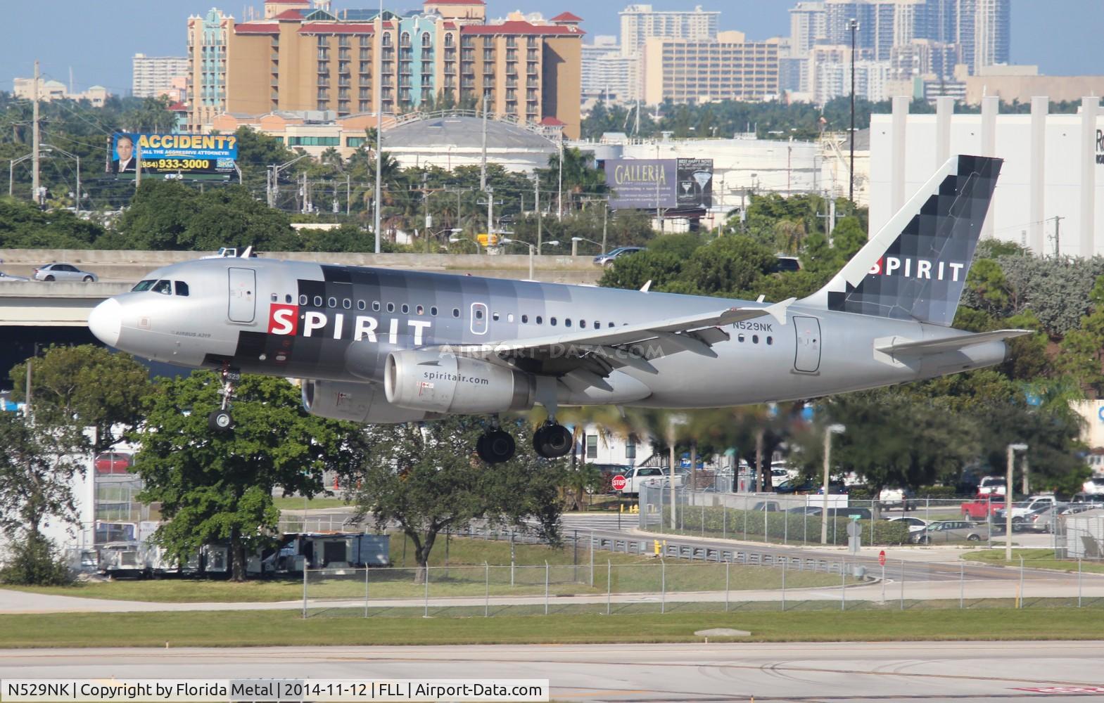 N529NK, 2007 Airbus A319-132 C/N 3007, Spirit