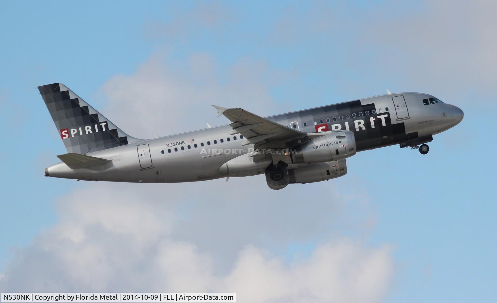 N530NK, 2007 Airbus A319-132 C/N 3017, Spirit