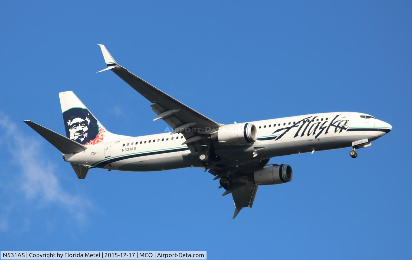 N531AS, 2010 Boeing 737-890 C/N 35199, Alaska