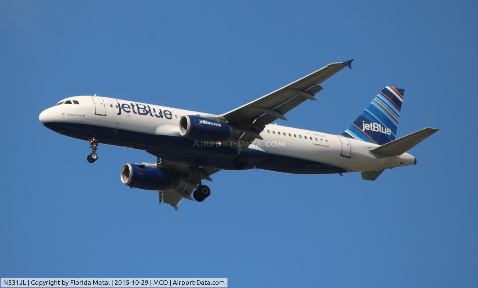 N531JL, 2001 Airbus A320-232 C/N 1650, Jet Blue