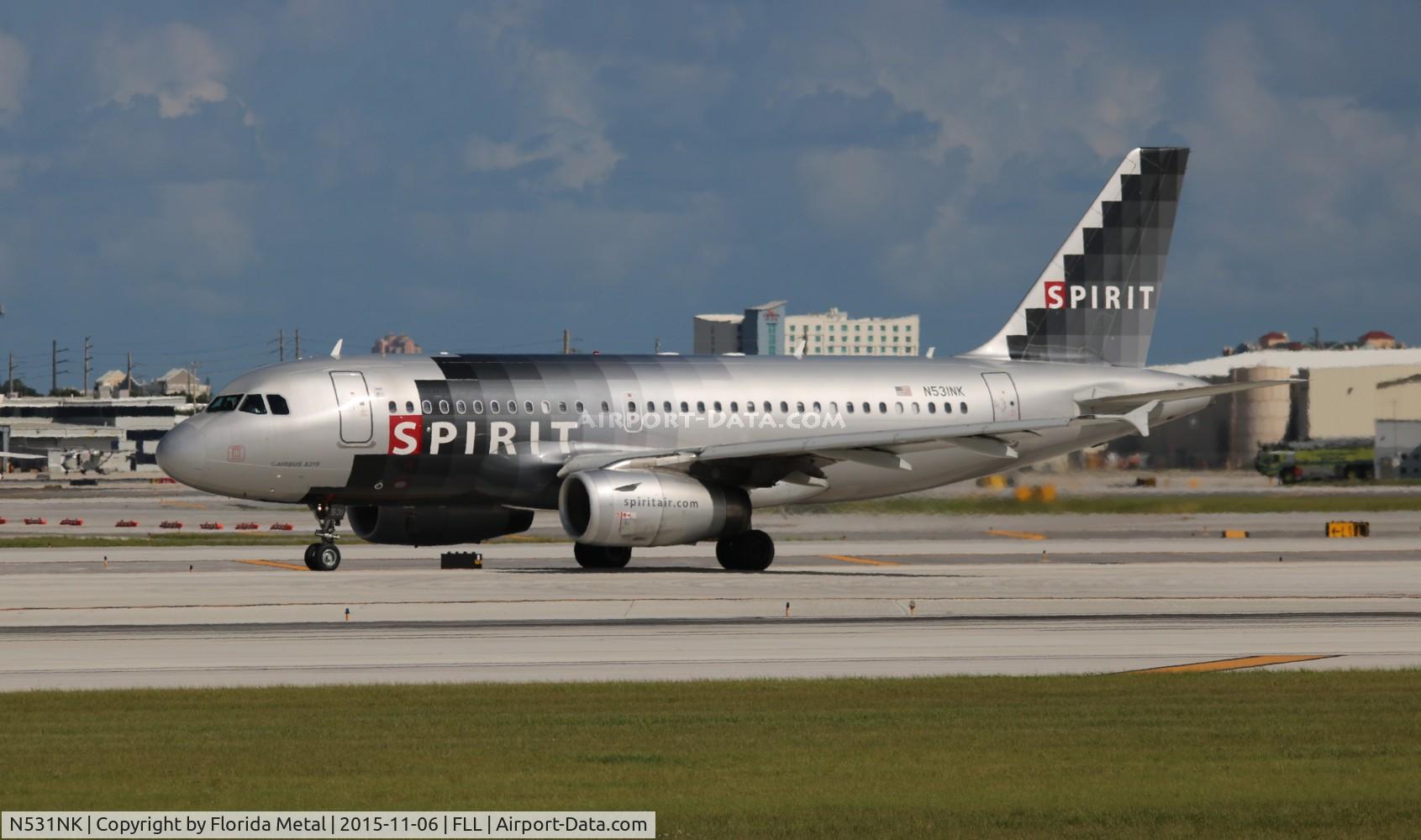N531NK, 2007 Airbus A319-132 C/N 3026, Spirit