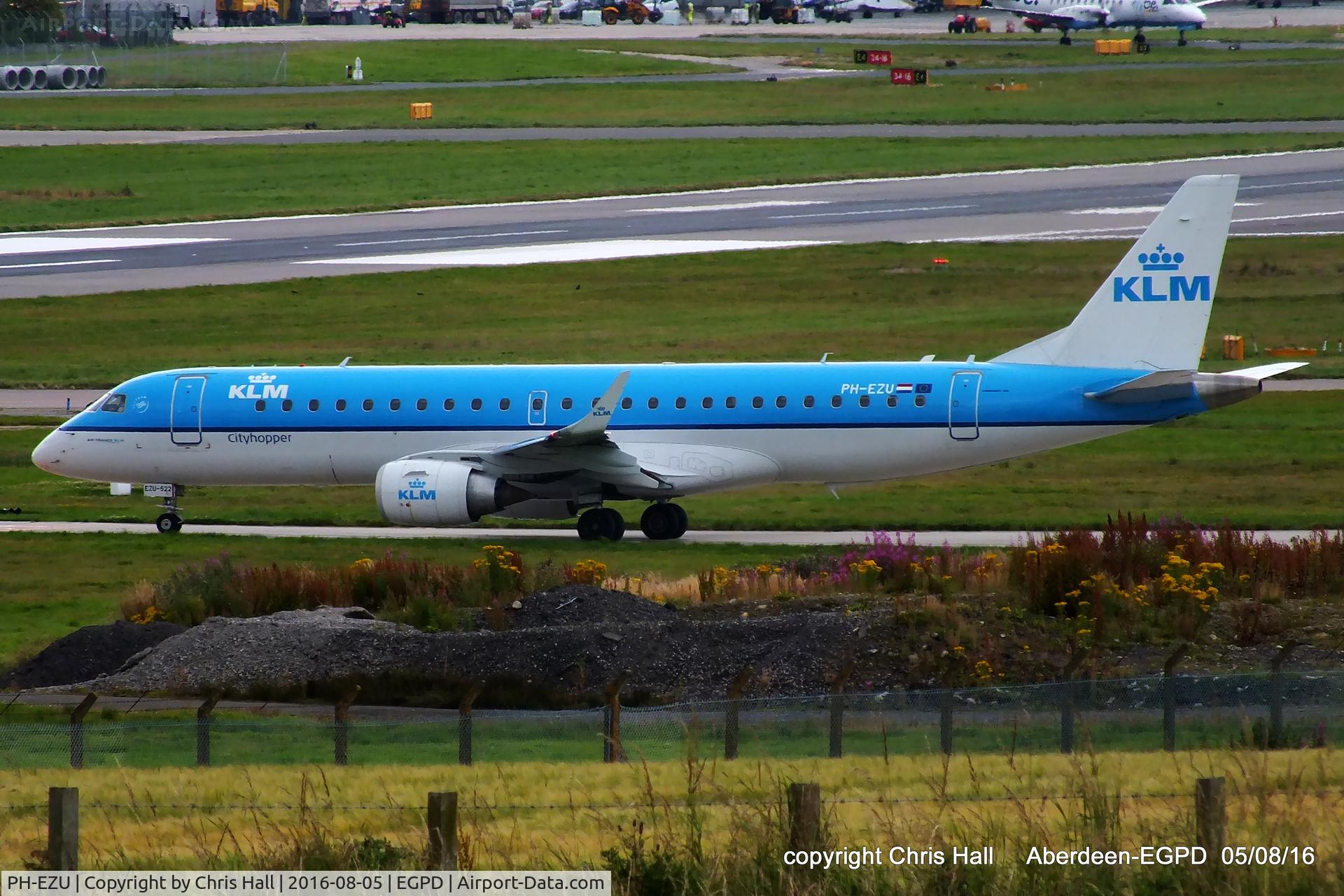 PH-EZU, 2012 Embraer 190LR (ERJ-190-100LR) C/N 19000522, KLM Cityhopper