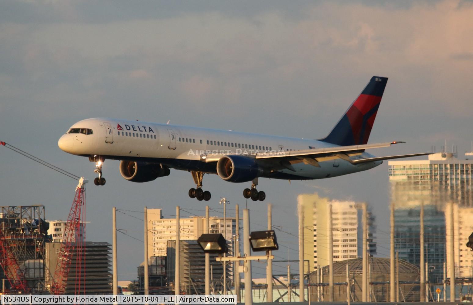 N534US, 1988 Boeing 757-251 C/N 24265, Delta