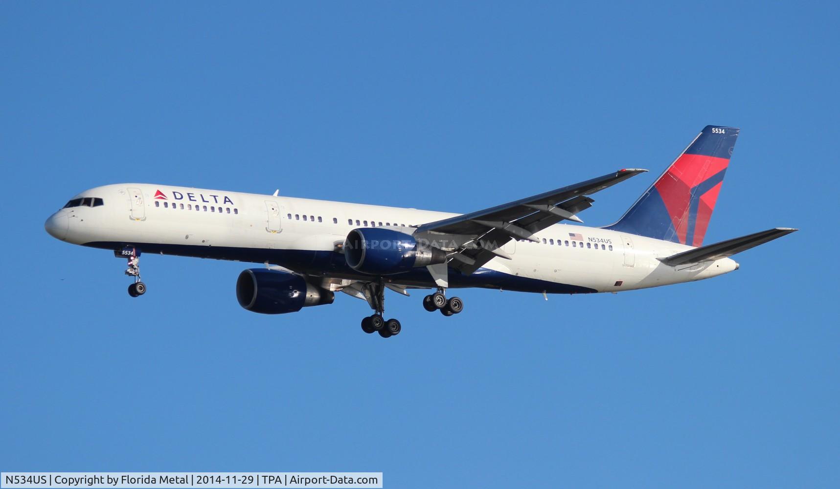 N534US, 1988 Boeing 757-251 C/N 24265, Delta