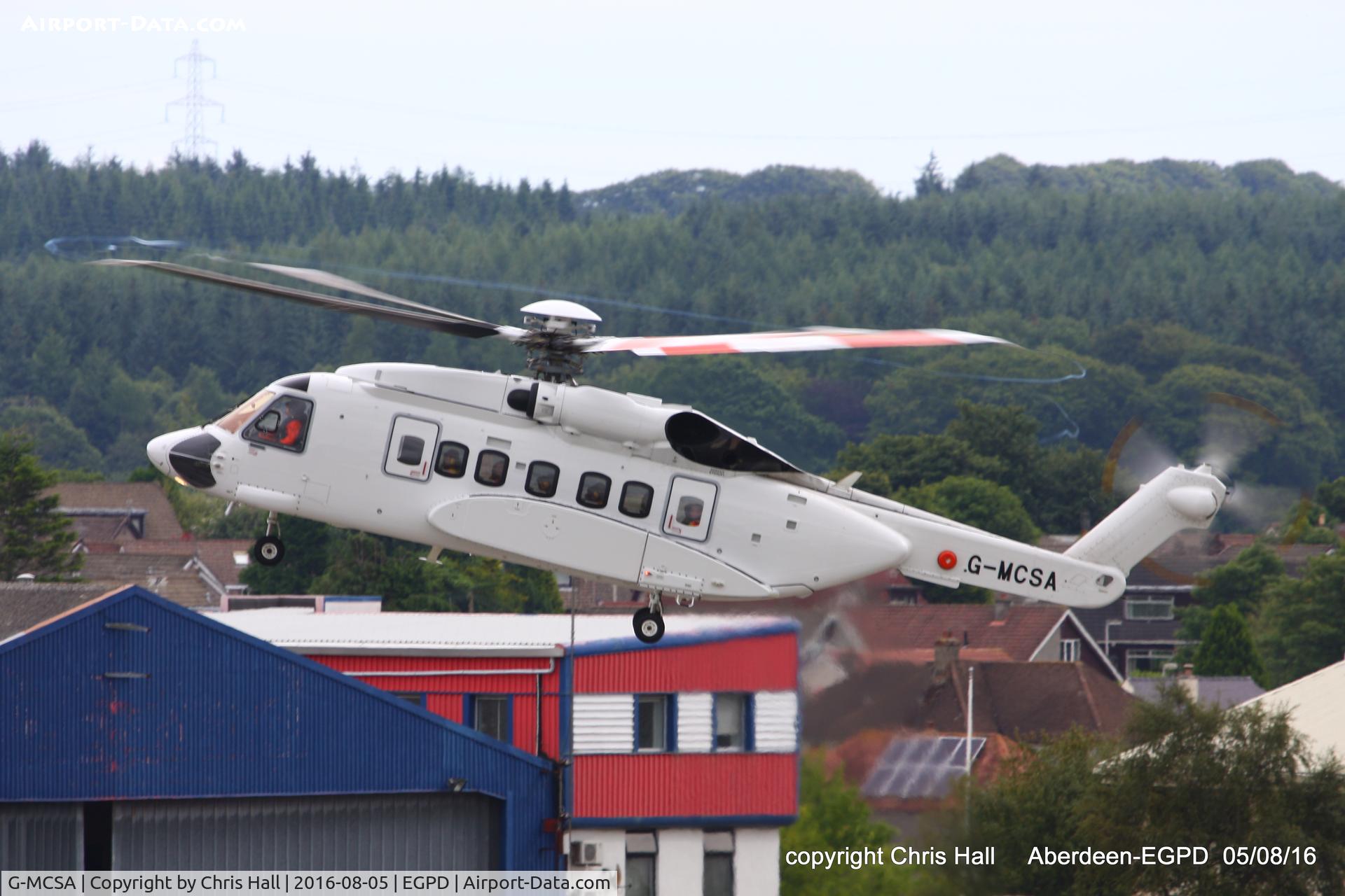 G-MCSA, 2015 Sikorsky S-92A C/N 920273, Babcock MCS Offshore