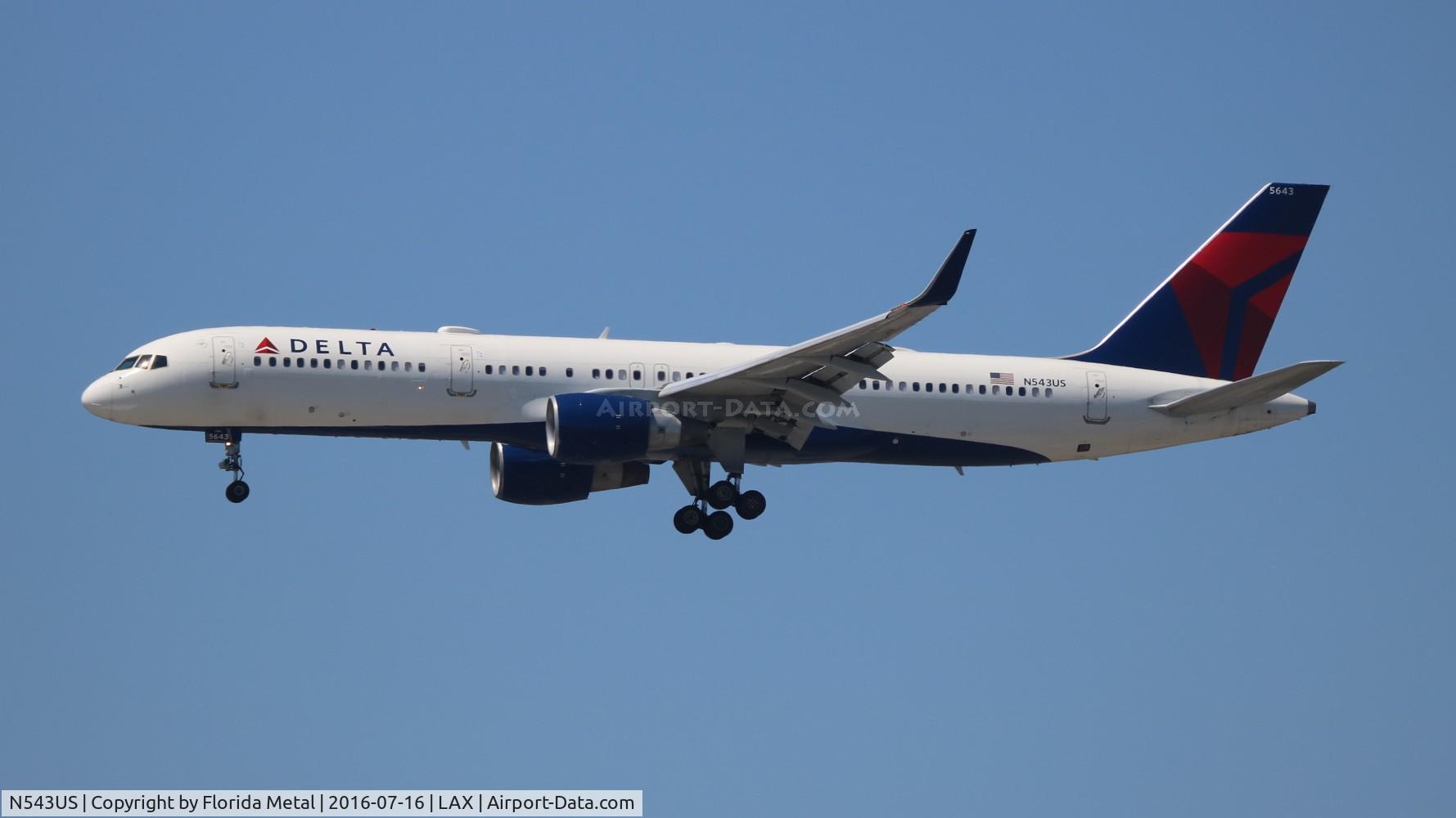 N543US, 1996 Boeing 757-251 C/N 26490, Delta
