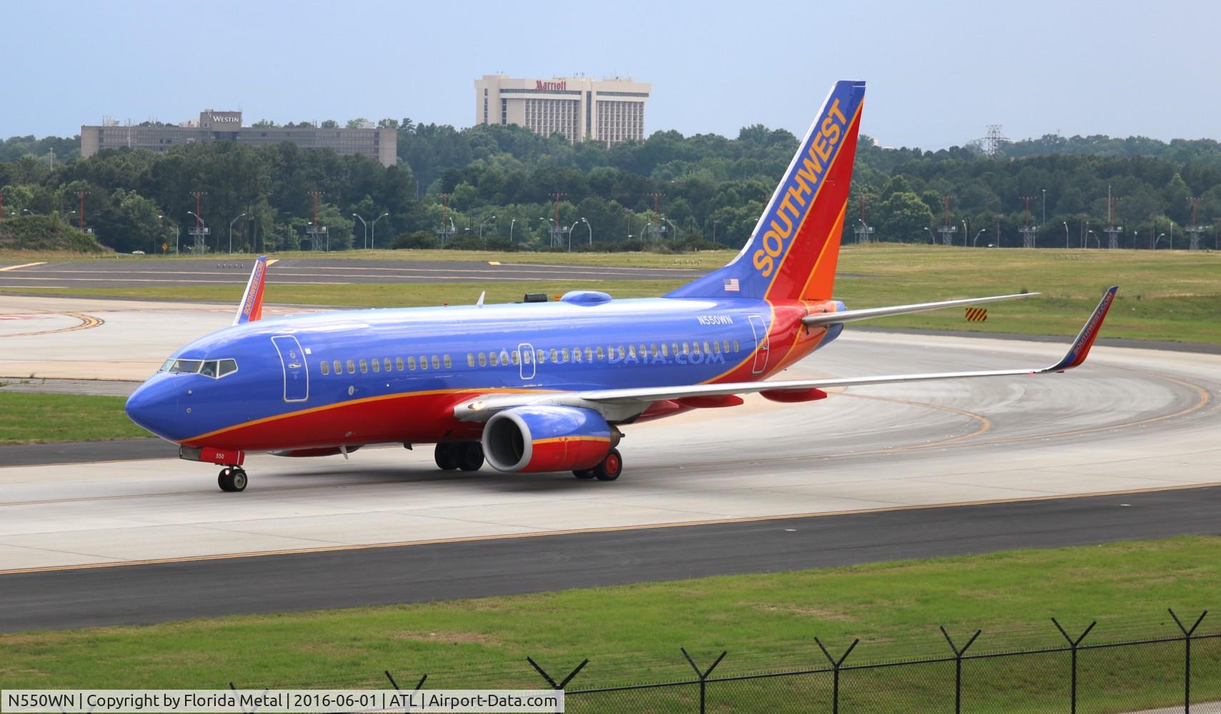 N550WN, 2001 Boeing 737-76Q C/N 30279, Southwest