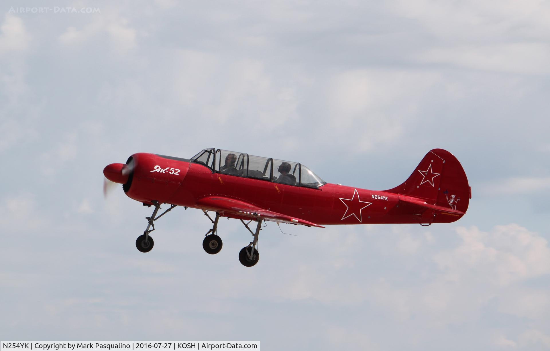 N254YK, 1985 Yakovlev Yak-52 C/N 855410, YAK-52
