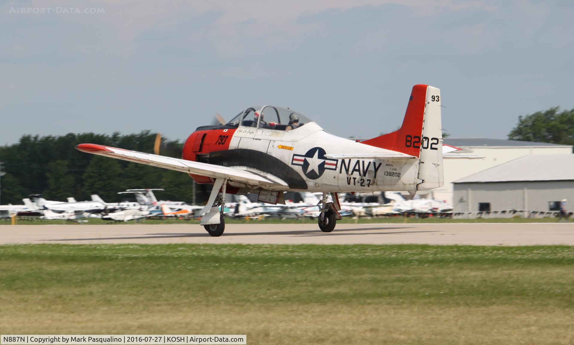 N887N, 1955 North American T-28B Trojan C/N 200-273 (138202), North American T-28B