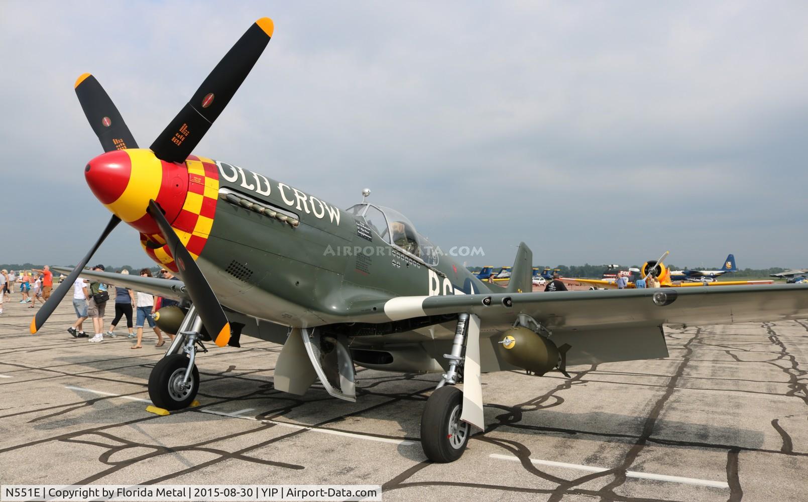 N551E, 1943 North American P-51B-1NA Mustang C/N 102-24700, Old Crow