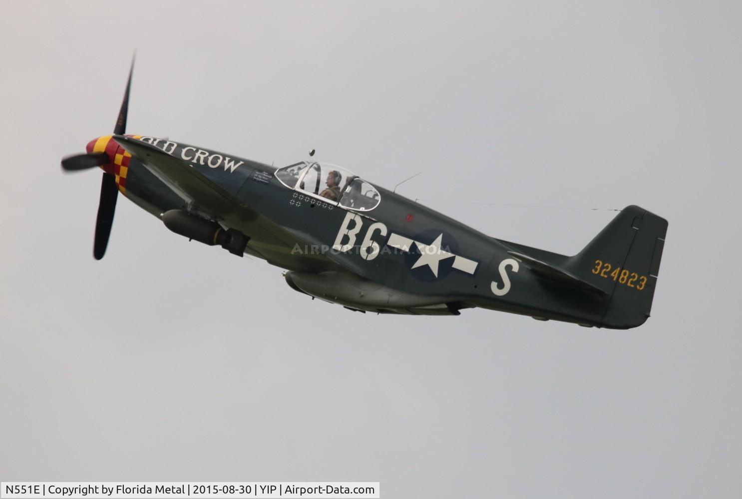 N551E, 1943 North American P-51B-1NA Mustang C/N 102-24700, Old Crow