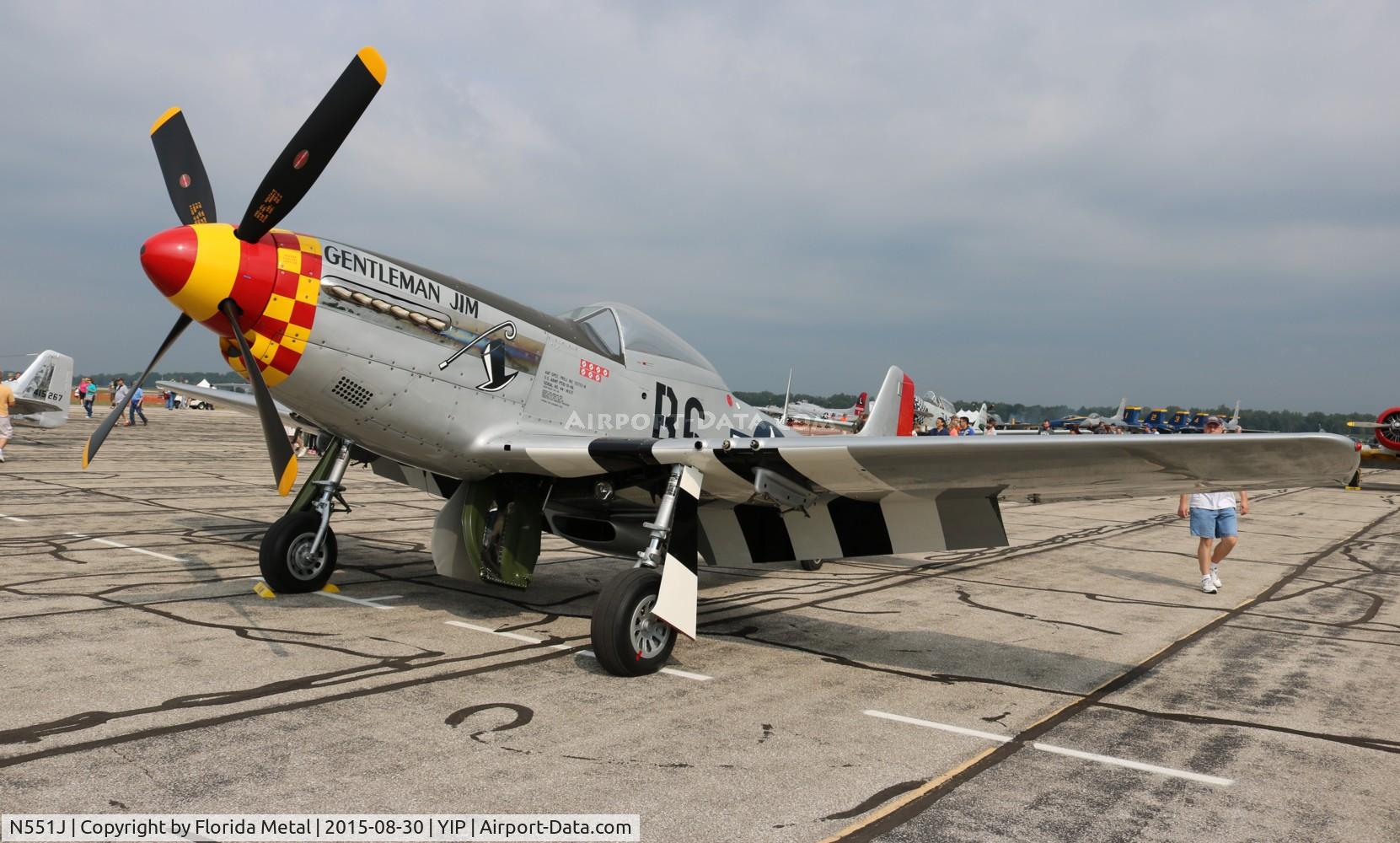N551J, 1957 North American P-51D Mustang C/N 44-74230, Gentleman Jim
