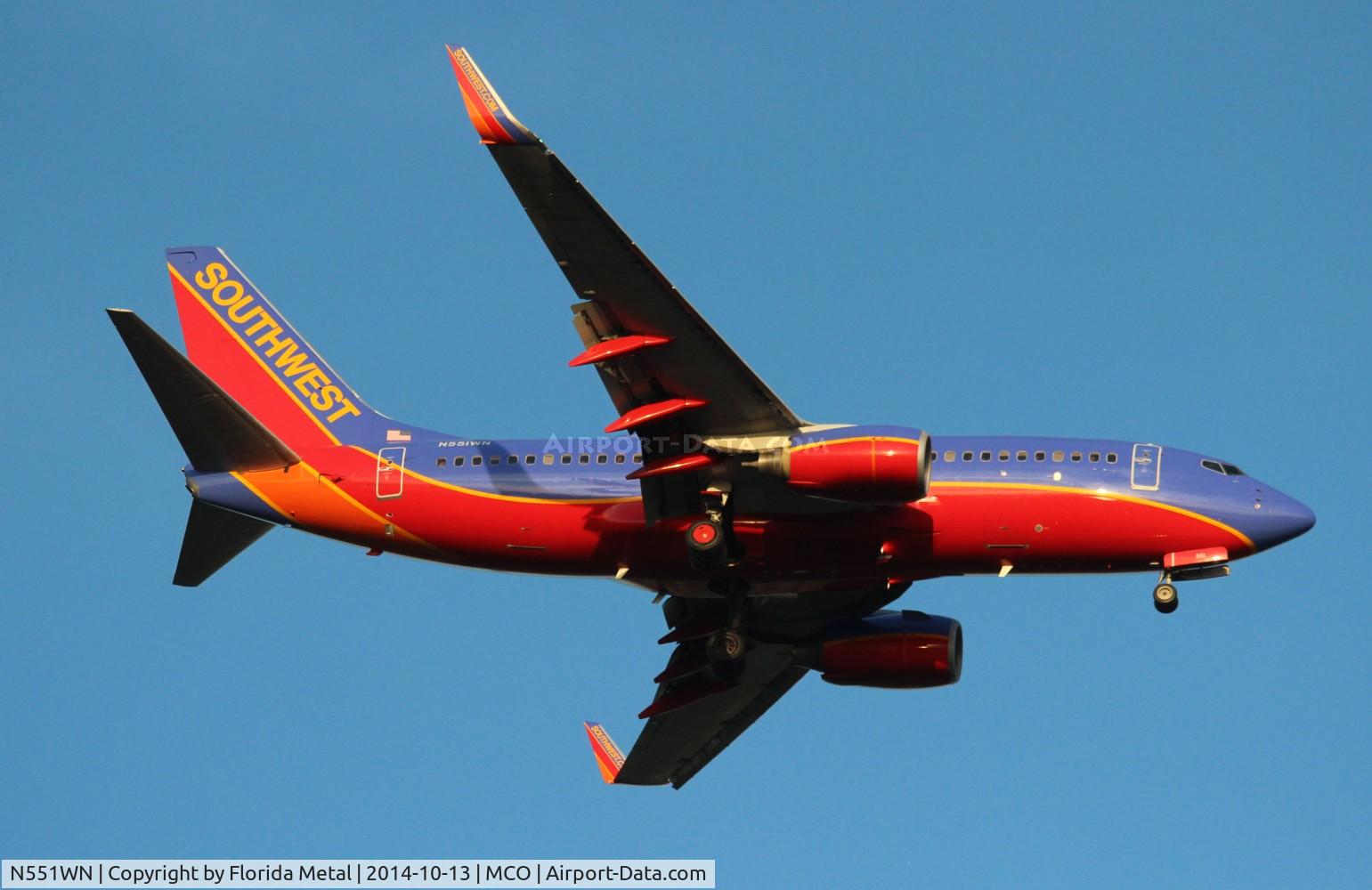 N551WN, 2001 Boeing 737-76Q C/N 30280, Southwest