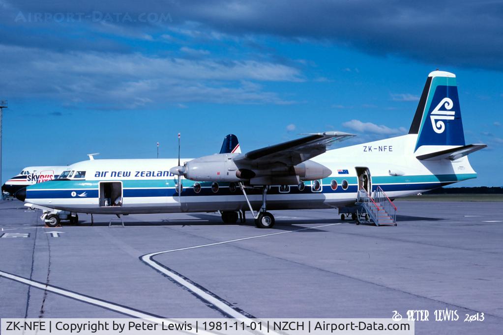 ZK-NFE, 1980 Fokker F.27-500F Friendship C/N 10598, Air New Zealand Ltd., Auckland