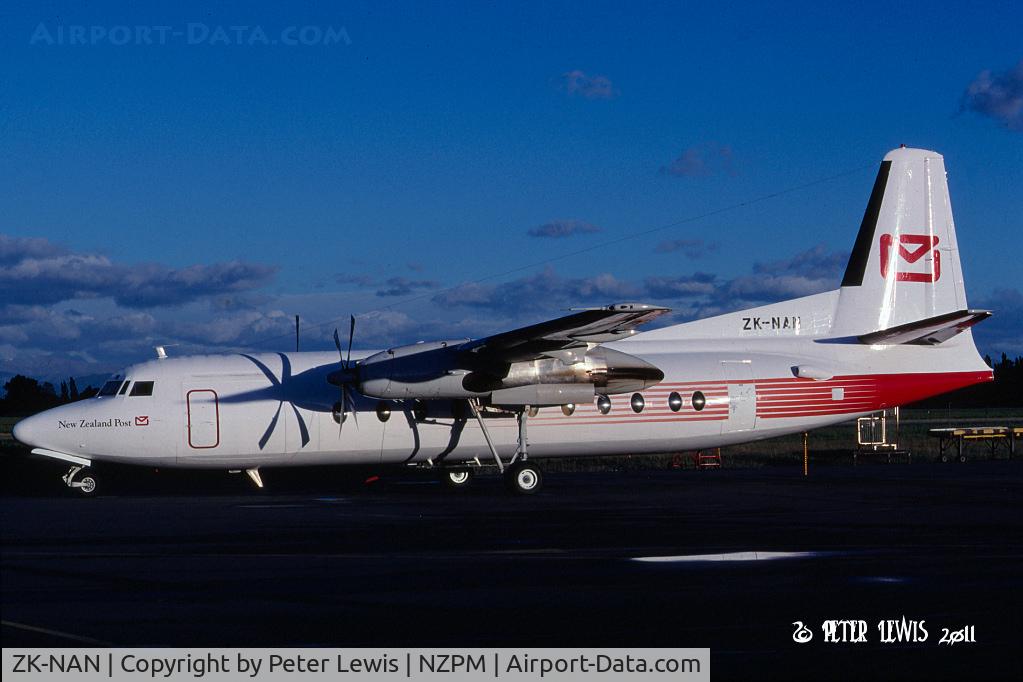 ZK-NAN, 1968 Fokker F.27-500 Friendship C/N 10365, Air Post Ltd., Auckland