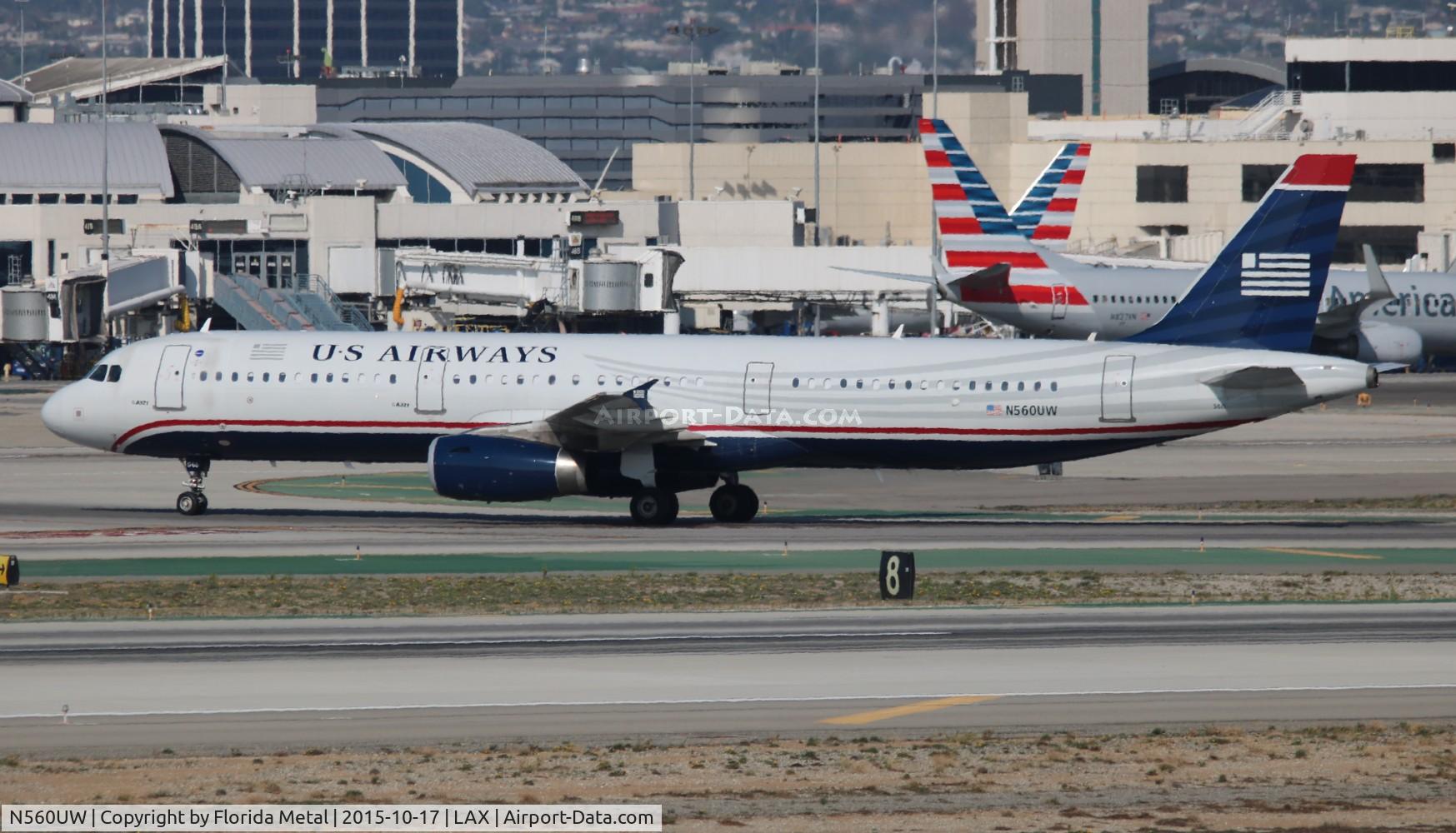 N560UW, 2012 Airbus A321-231 C/N 5300, USAirways