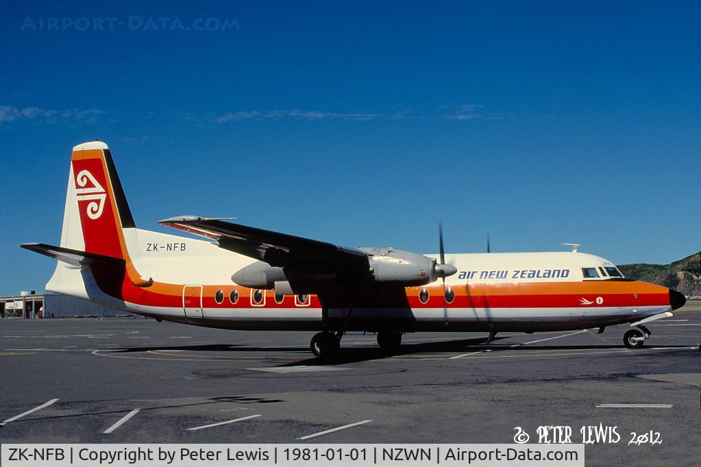 ZK-NFB, 1977 Fokker F.27-500F Friendship C/N 10552, Air New Zealand Ltd., Auckland