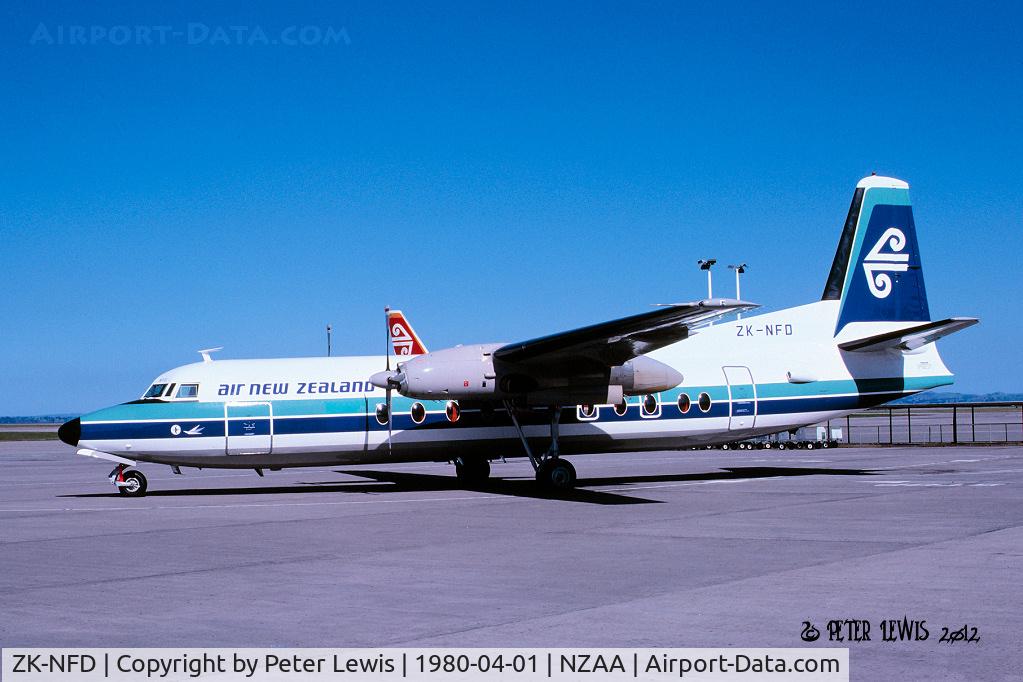 ZK-NFD, 1980 Fokker F.27-500F Friendship C/N 10597, Air New Zealand Ltd., Auckland